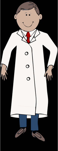 מדען במעיל המעבדה