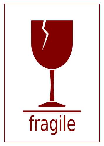 Fragile Goods Vector Symbol