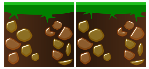 土地のゲーム アイコンのベクター グラフィックス