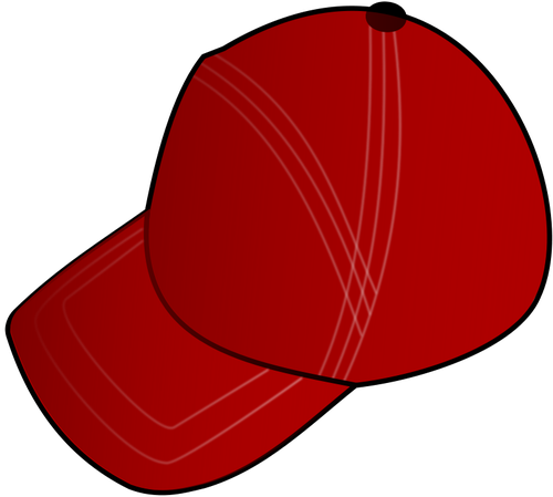 红色的帽子矢量图像