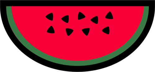 Arte Watermellon icono vector clip