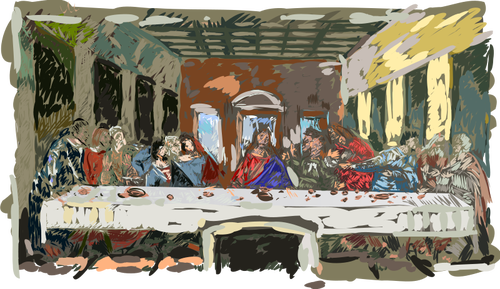 Last supper vector illustration