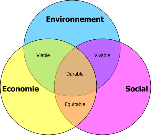 Durable development vector diagram