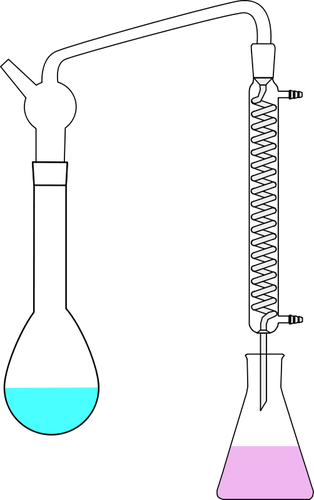 Gráficos del vector experimento química