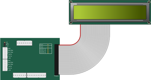 Obrazu wyświetlacza LCD