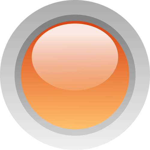 Dedo tamanho botão laranja desenho vetorial