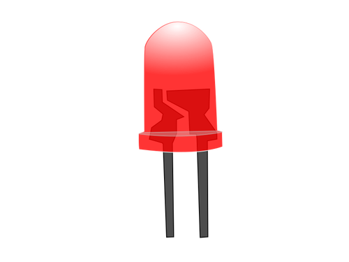 Red LED lamp