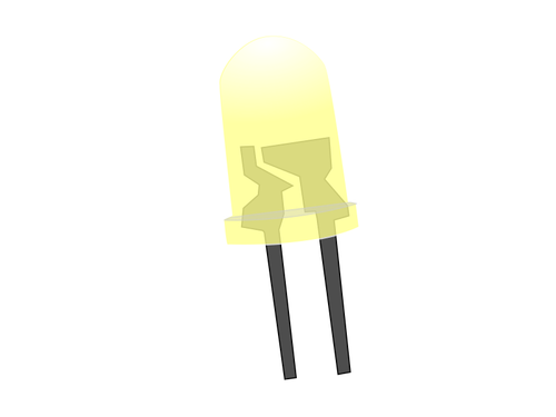Gul LED-lampa