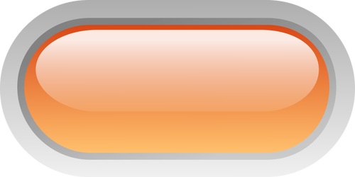 Pil berbentuk tombol oranye vektor grafis
