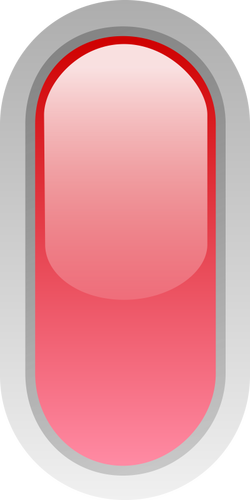 लाल बटन वेक्टर ग्राफिक्स सीधा गोली के आकार का