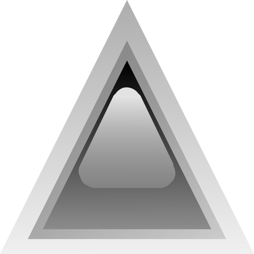 Negro led dibujo vectorial de triángulo