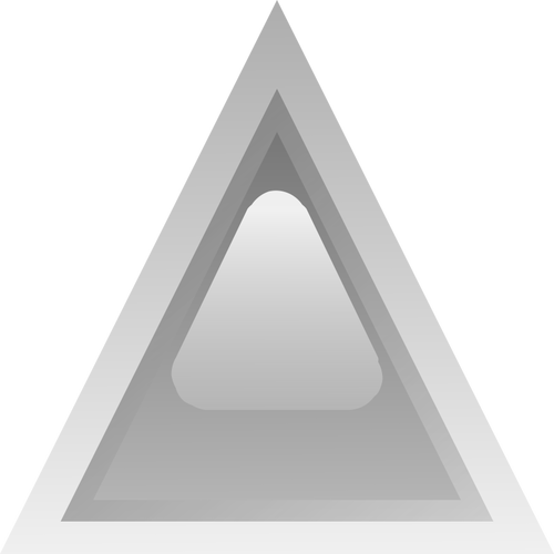 Grey led triangle vector image