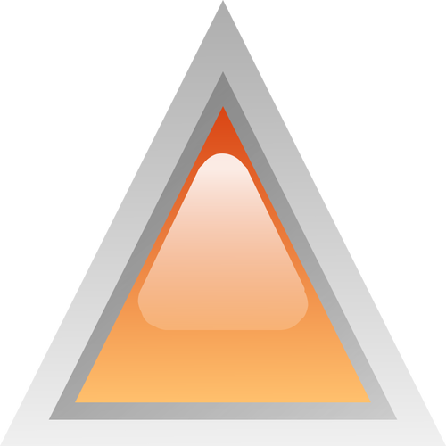 नारंगी त्रिकोण वेक्टर चित्रण का नेतृत्व किया