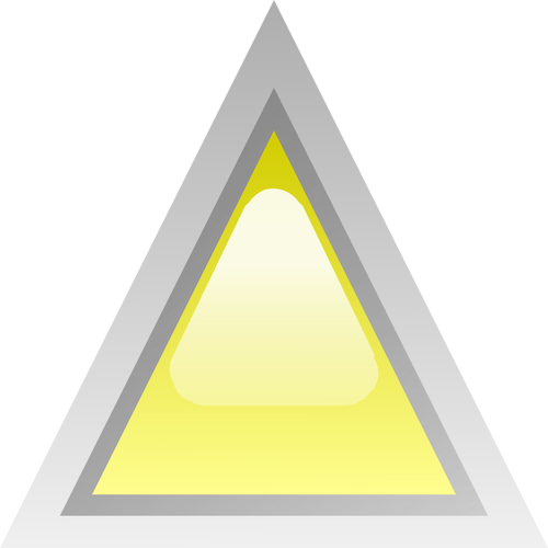 Ilustracja wektorowa żółty trójkąt led