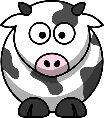 Vector image of moo cow