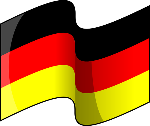 Saksan lipun vektorikuva