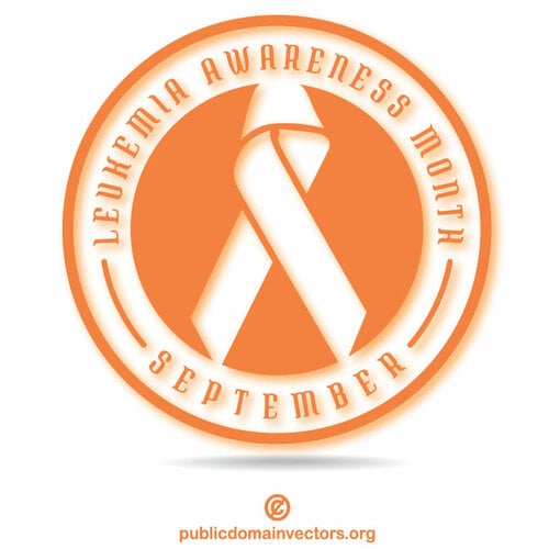 Leukemi medvetenhet månad klistermärke