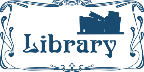 Library door sign