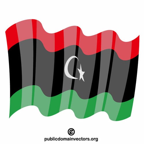 Národní vlajka Libye