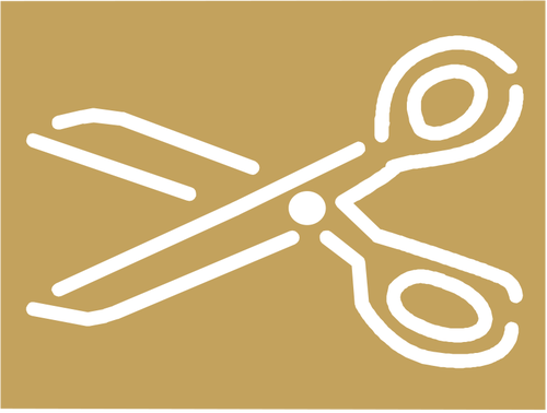 A pair of scissors vector icon