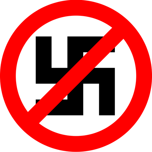 Nationalsozialismus verbotenen Vektor-symbol