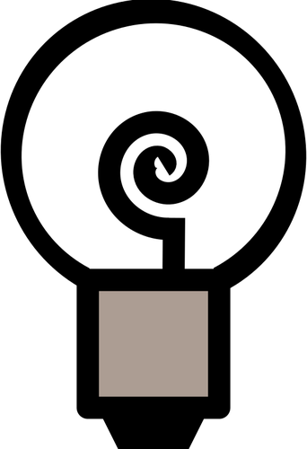 Vector de la imagen tradicional de la bombilla