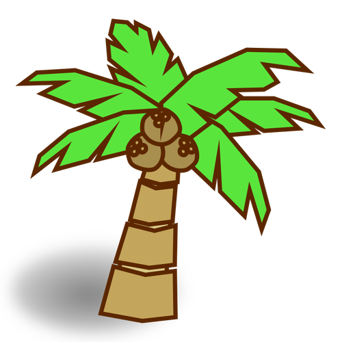 Symbole d’arbre de noix de coco