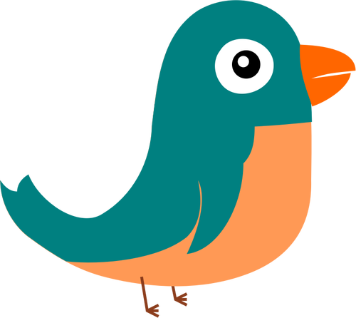 Vector drawing of twitter bird