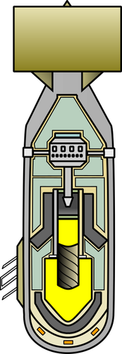 Vektorgrafikk utklipp av atombomben diagram