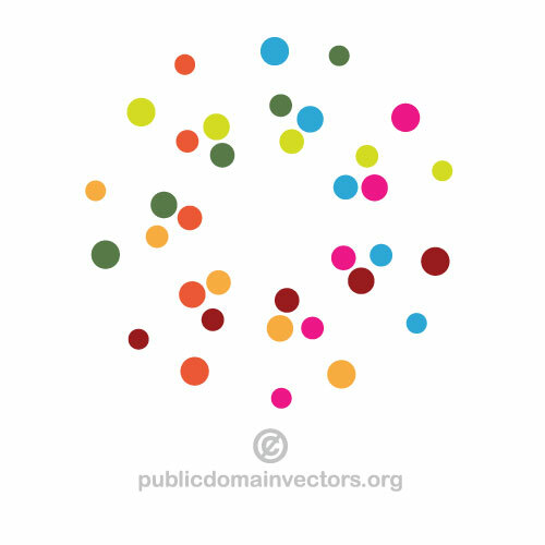 Colorful dots vector