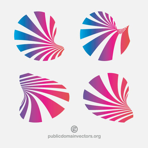 Elementos de diseño de logotipos clip art