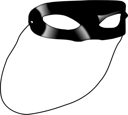 लोन रेंजर मुखौटा वेक्टर चित्रण