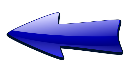 Glossy blue Arrow