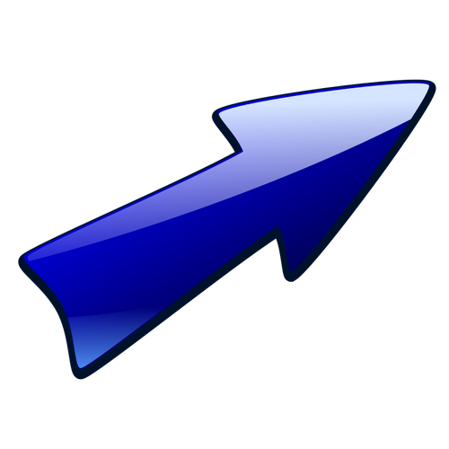 Long blue arrow image