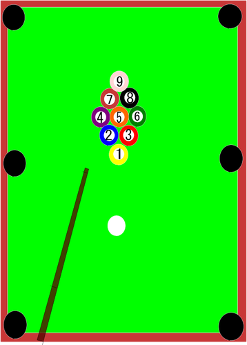 Billiard table vector image