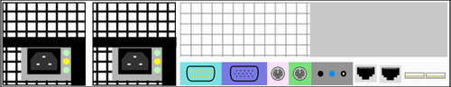 Grafika wektorowa portów komputera stacjonarnego