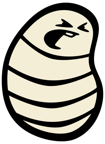 Angry maggot vector image