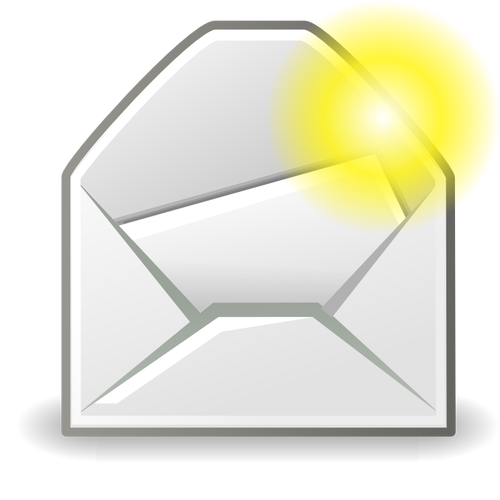 Nouveau mail message icône vector illustration