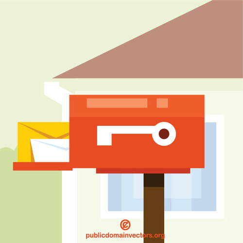 Evin önünde posta kutusu