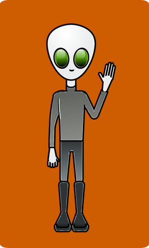 Alien greeting