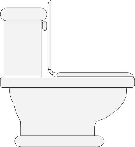 Toilet seat open vector clip art