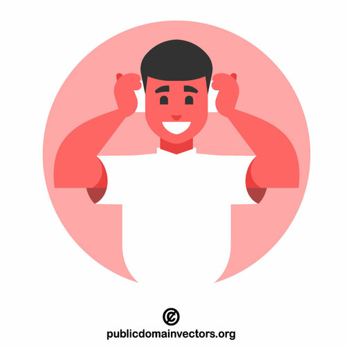 Man listens to music