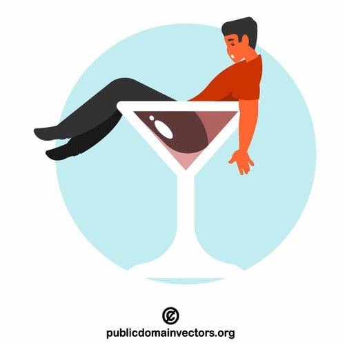 Man suffering from alcoholism