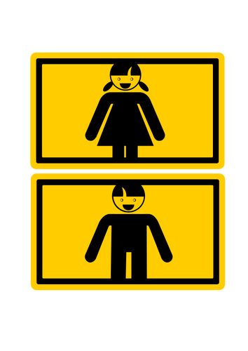 Man and woman Sign