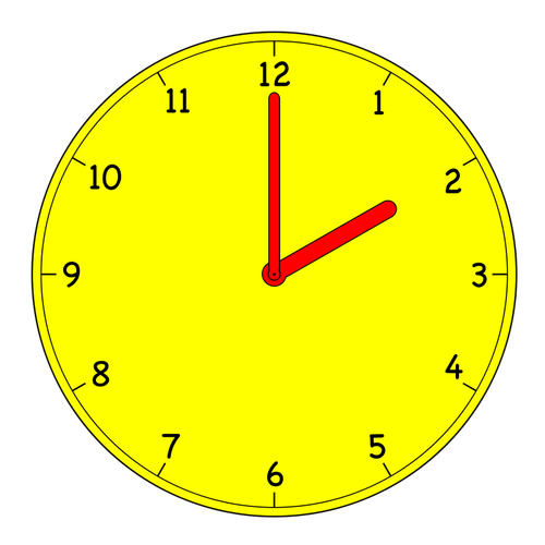 Ilustración de vector de reloj analógico