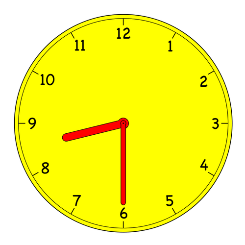 Gráficos de vector de reloj analógico