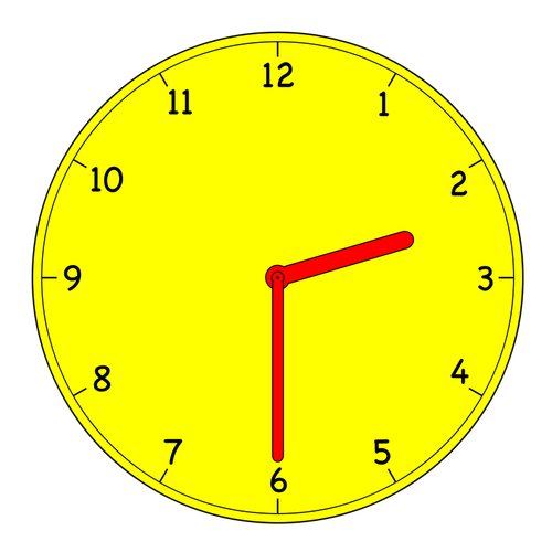 Analogue clock vector image