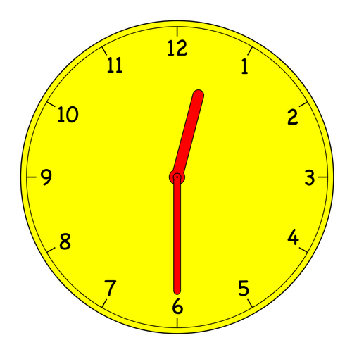 Gráficos de vector de reloj analógico