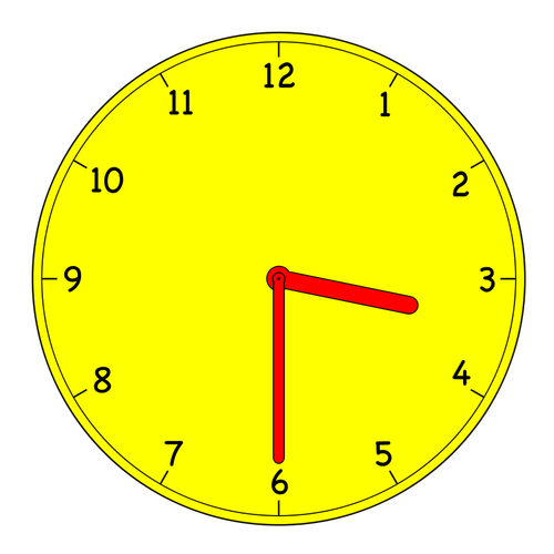 Analogue clock vector graphics