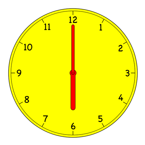 Graphiques de vecteur horloge analogique